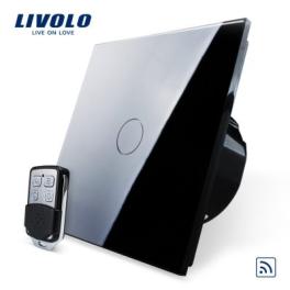 Intrerupator livolo simplu wireless cu touch si telecomanda inclusa
