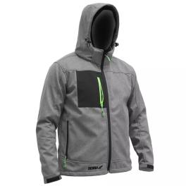 Jacheta softshell cu glugă, marime: xxl, 96% poliester+4%elastan