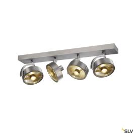 KALU CW, indoor  quad, QPAR111 brushed aluminium 4x75W