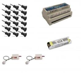 Kit iluminat inteligent pentru scari cu spoturi max 18 trepte