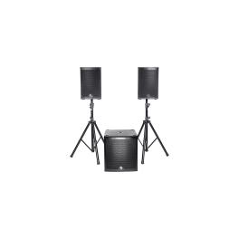 KIT SUBWOOFER 15"/38CM + 2 SATELITI 10"/25CM 800W RMS