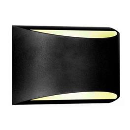 Lampa de perete led 10w  ip54 4000k alb neutru - negru