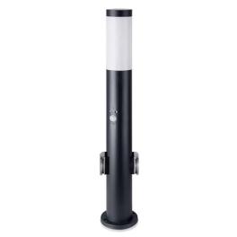 Lampa gradina soclu gu10 cu senzor de miscare ip54 - negru