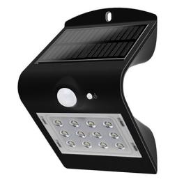 Lampa led solara 1.5w 4000k alb neutru - negru