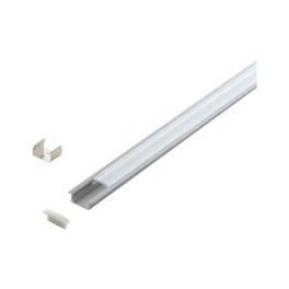 LED-Stripe Profile RE, satin cover silver, 1000mm