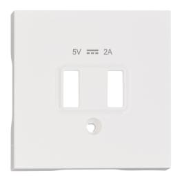 Mască frontală încărcare USB, albă