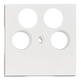 Mască Priză TV, 4 orificii, albă