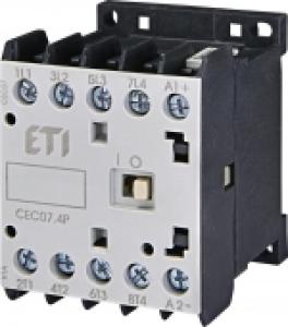 Miniatură contactor cec07.4p-230v-50/60hz