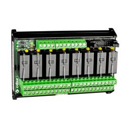 Modul cu relee 24VDC, clipsabil pe sina DIN