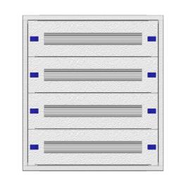 Modular chassis 2-12K flat, 4-rows, depth 100 mm