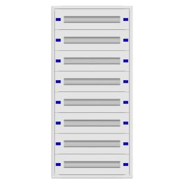 Modular chassis 2-24K flat, 8-rows, depth 100 mm