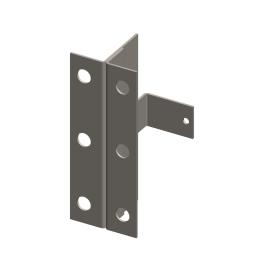 Mounting bracket for divided front plates, 1 piece
