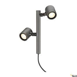 NEW MYRA 2 cap lampa, GU10, max. 2x4W, IP44, anthracit
