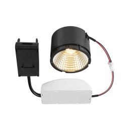 NEW TRIA, modul LED, rotund, 3000K, 38°, FAZĂ, negru
