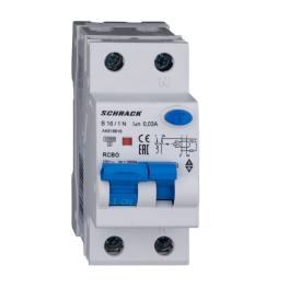 Întreruptor automat+dif.1+N, AMPARO 10kA, B 16A, 30mA, Tip A