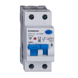 Întreruptor automat+dif.1+N, AMPARO 10kA, C 20A, 30mA, Tip A