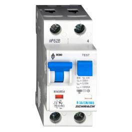 Întreruptor automat+diferenţial, B16/30mA, 10kA, tip AC,1P+N