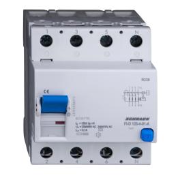 Întreruptor diferential 125A, 4-poli, 100mA, tip A (puls)