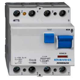 Întreruptor diferential 80A 4poli 300mA