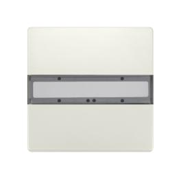 Panou 1 pereche taste, fără LED de stare, alb titan