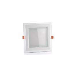 PANOU LED PATRAT INCORPORABIL 6W 6400K ALB RECE, STICLA