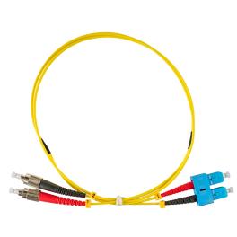 Patchcablu duplex, SC/FC, 9/125µm OS2, 1m