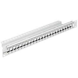 Patchpanel 19" 24 porturi(SFA)(SFB) goale,1UH,RAL7035,scurt
