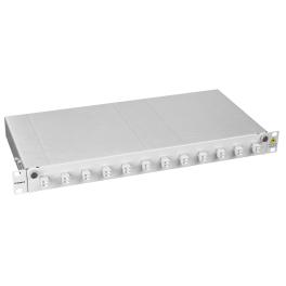Patchpanel FO 19", 1UV, culisant, pentru 16 fibre, LC, MM