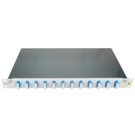 Patchpanel FO 19", 1UV, culisant, pentru 24 fibre, SC, SM