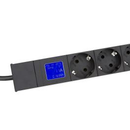 PDU IT Meter cu contor energie, 8xSchuko,19",1UH,aluminiu