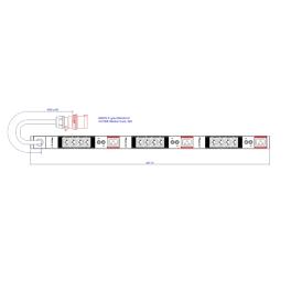 PDU Vertical 12xC13,4xC19 4,5m fisa CEE,AL,32A 400V,prot. Th