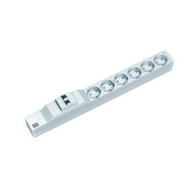 PDU19'' 6xSchuko,2m fisa Schuko sir clema, AL, intr. Prot.