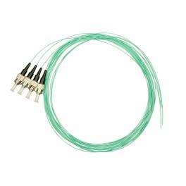 Pigtail ST, 50/125µm OM3, 2m, Easy Strip,Aqua,4buc