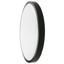 Plafoniera led 30w ip44 cu senzor 4000k alb neutru - negru