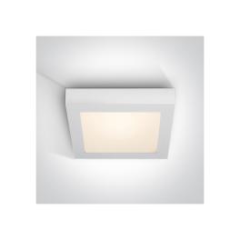 Plano patrat LED, 30W, 3000K, 1957lm, IP40, alb