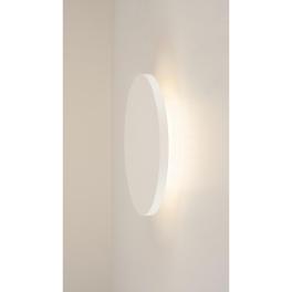 PLASTRA,rosuund,alber Gips,Ø30cmlampa de perete,LED,3000K