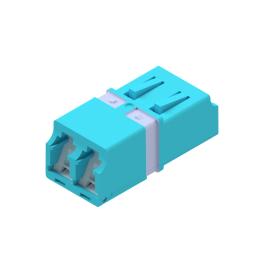 Premium LC-Duplex Coupling MM Polymer case aqua