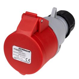 Priză CEE, 5 poli 16A 400V IP44, Quick connection