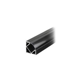 PROFIL ALUMINIU PENTRU BANDA LED 2M 19MM X 19MM - NEGRU