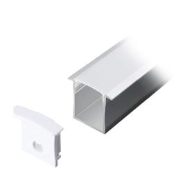 Profil aluminiu pentru banda led 2m 30mm x 20mm alb