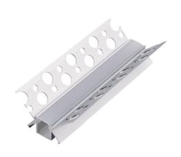 Profil led colt interior aluminiu incastrat gips-carton 2m
