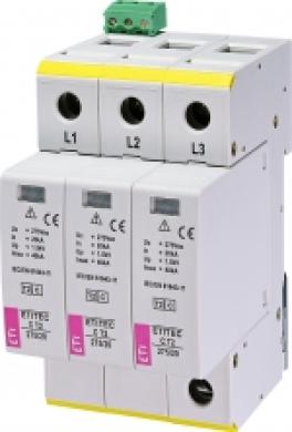 Protecție supratensiuni etitec c t2 275/20 3+0 rc