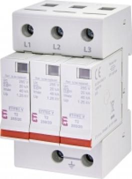 Protecție supratensiuni etitec v t2 440/20 3+0 rc