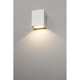 QUAD 1 lampă de perete, pătrat, alb, LED, 1x3W, alb cald