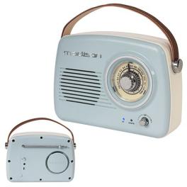 Radio fm portabil nostalgia 15w cu functie bluetooth/aux