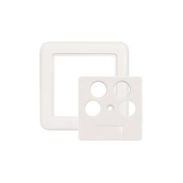 Ramă albă 4port.75x75mm pt.HSATD4A,SZU 2-14