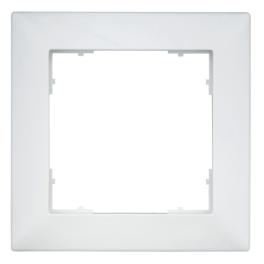 Ramă pentru 1 aparat cu dimensiuni de 55x55mm, albă