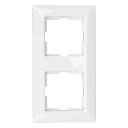Ramă pentru 2 aparate, alb