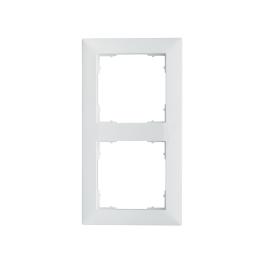 Ramă pentru 2 aparate cu dimensiuni de 55x55mm, albă