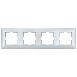 Ramă pentru 4 aparate, argintiu